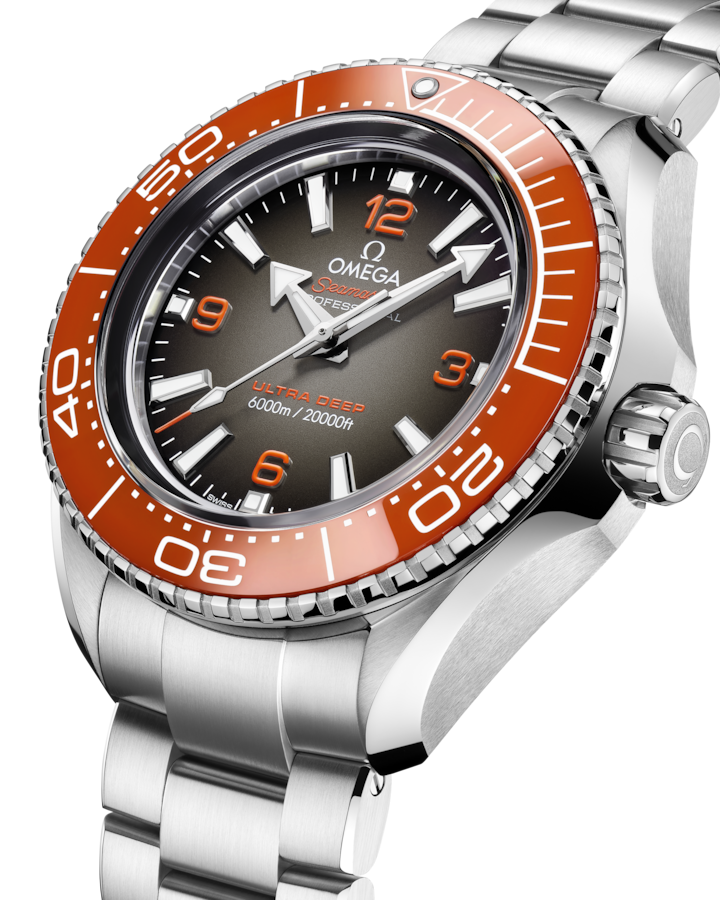 L Size- Red Ceramic - Silver 904L Steel - self winding - 45.5mm
