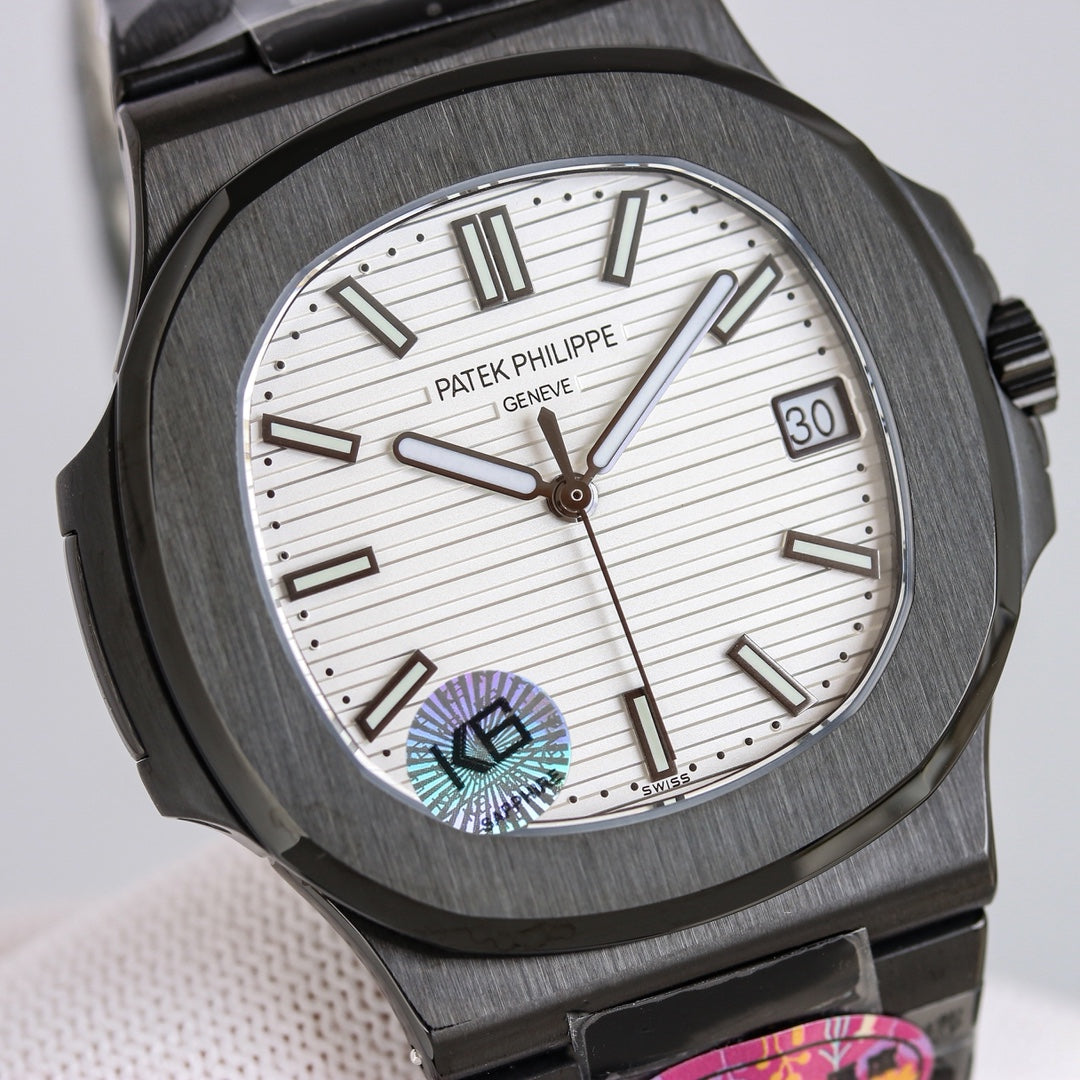 White - Ultra-thin - Black 904L Steel - Automatic - 40mm