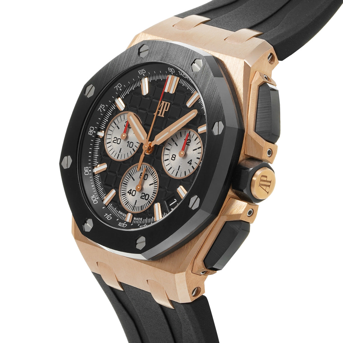 Chronograph - 26420RO -Black Ceramic Bezel - Black Rubber - Quartz - 42mm