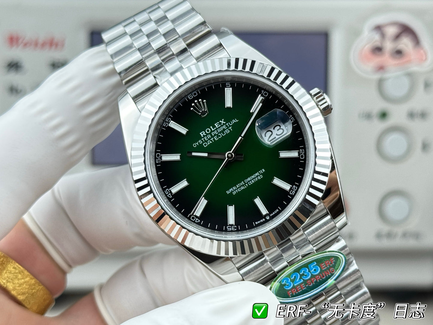 Gradient green - Silver 904L Steel- Automatic - 41mm