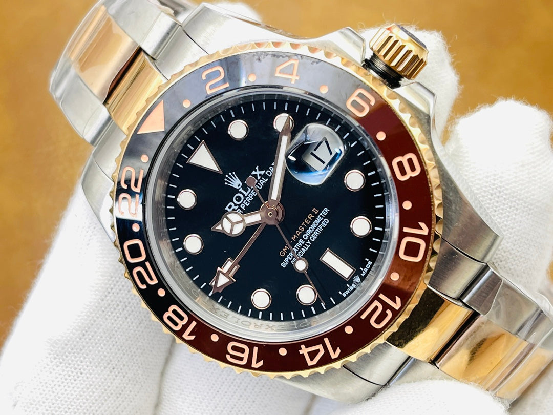 C Factory - Black Wine- Yellow Silver -904L Steel -3285 Automatic - 40mm