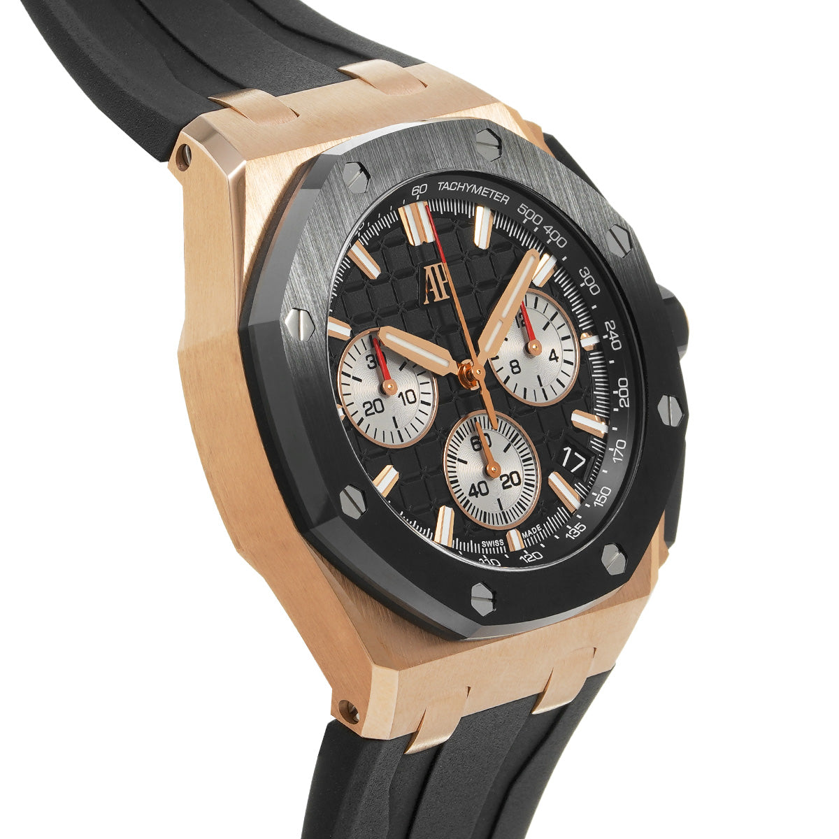 Chronograph - 26420RO -Black Ceramic Bezel - Black Rubber - Quartz - 42mm