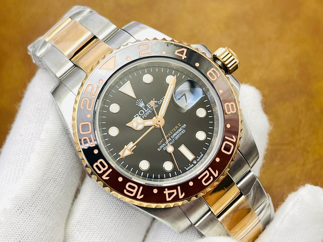 C Factory - Black Wine- Yellow Silver -904L Steel -3285 Automatic - 40mm