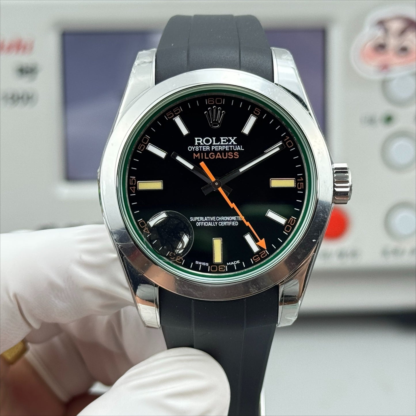 Black- Yellow Orange - Black Rubber - Automatic-3131 - 40mm