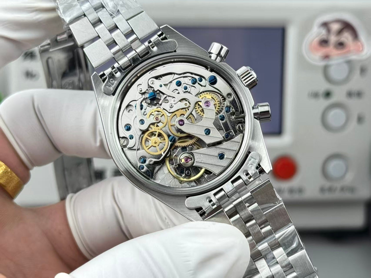 Chronograph -Retro Version -Ultra-light -Black White- 904L Steel- Automatic - 40mm