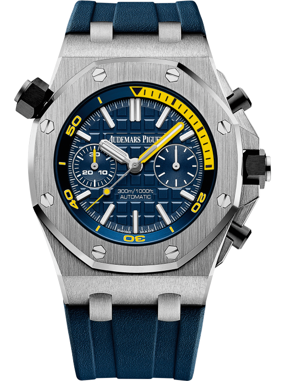 🔥limited-time offer! Blue 904L Steel -Blue Rubber - Quartz - 42mm