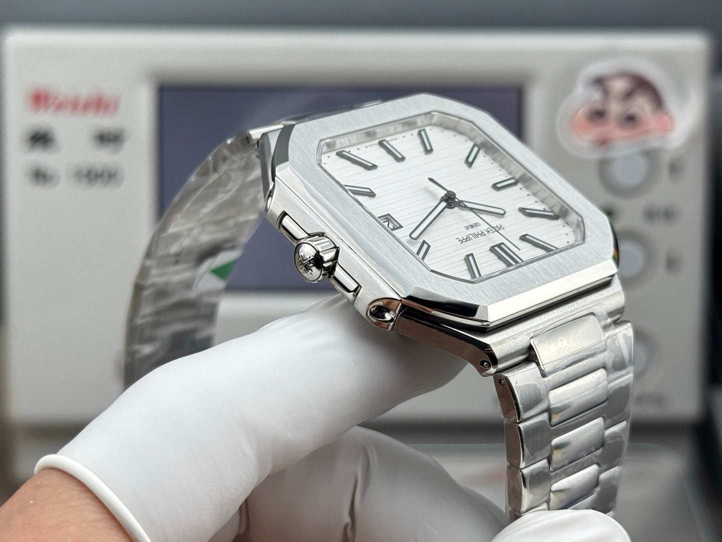 White Square - Ultra-thin - Silver 904L Steel - Automatic 330SC- 45mm