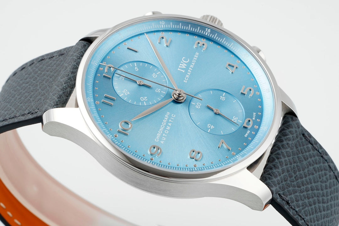 Chronograph -Blue - White Silver- Black rubber - Automatic 69355 - 41mm