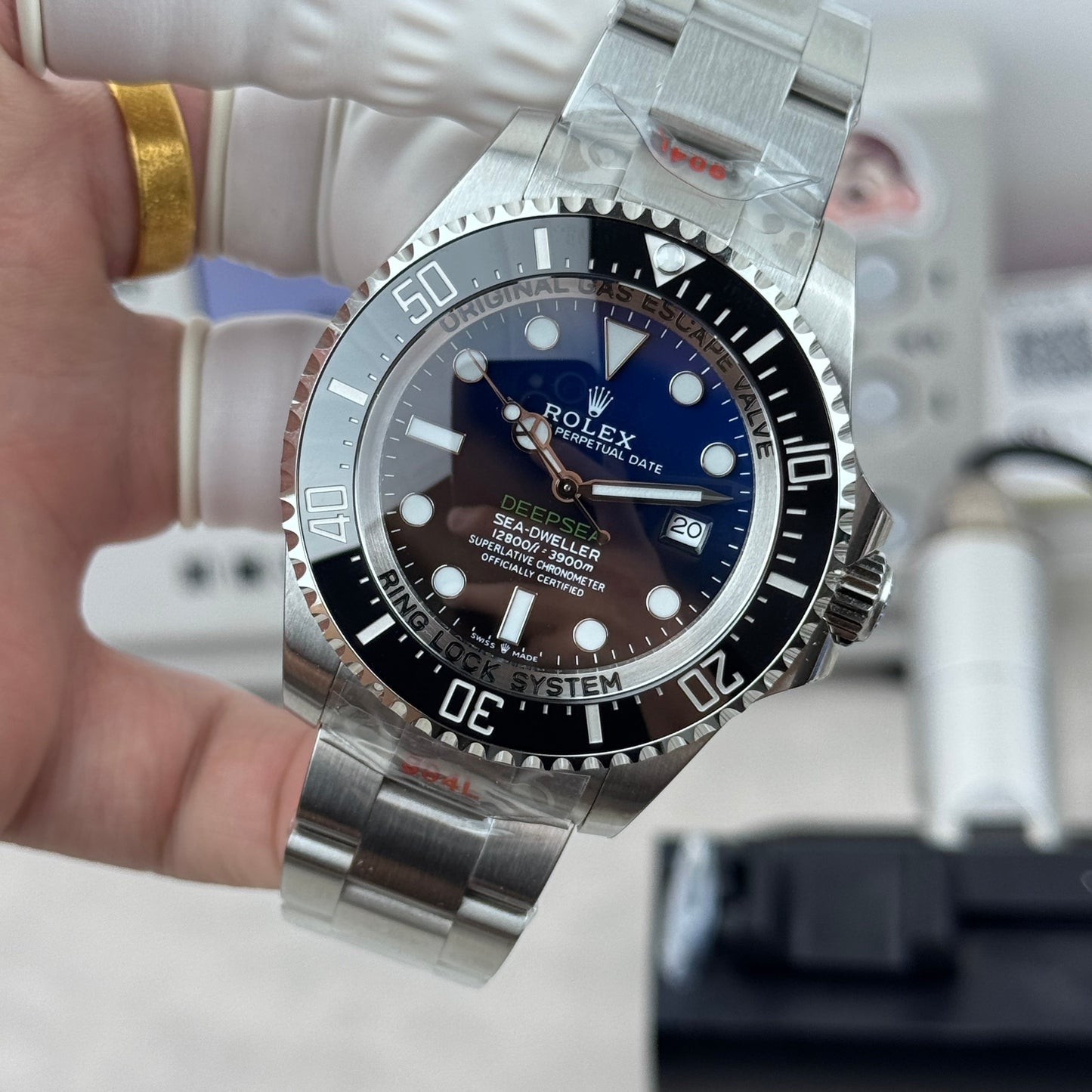 L Size - Blue Silver -Silver 904L Steel -Automatic- 44mm