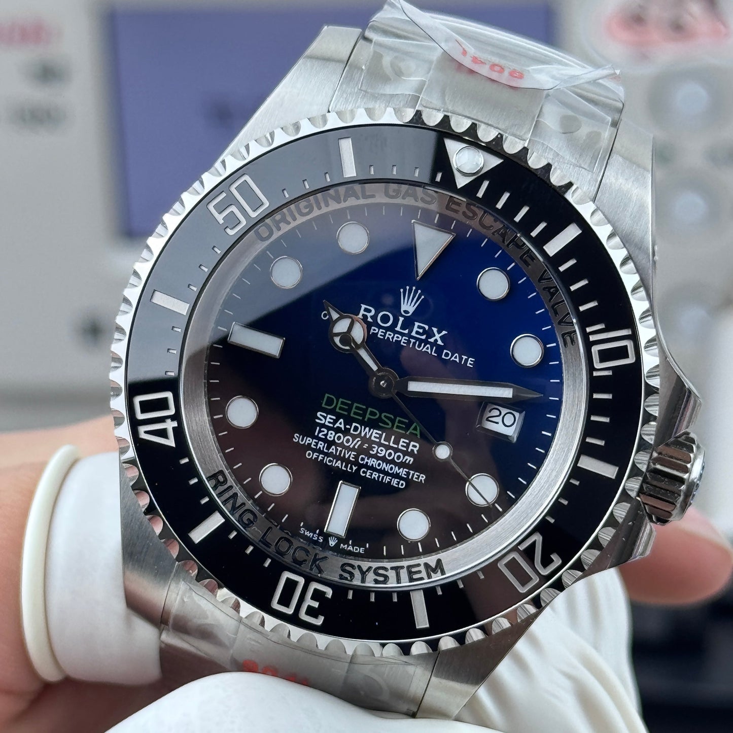 L Size - Blue Silver -Silver 904L Steel -Automatic- 44mm