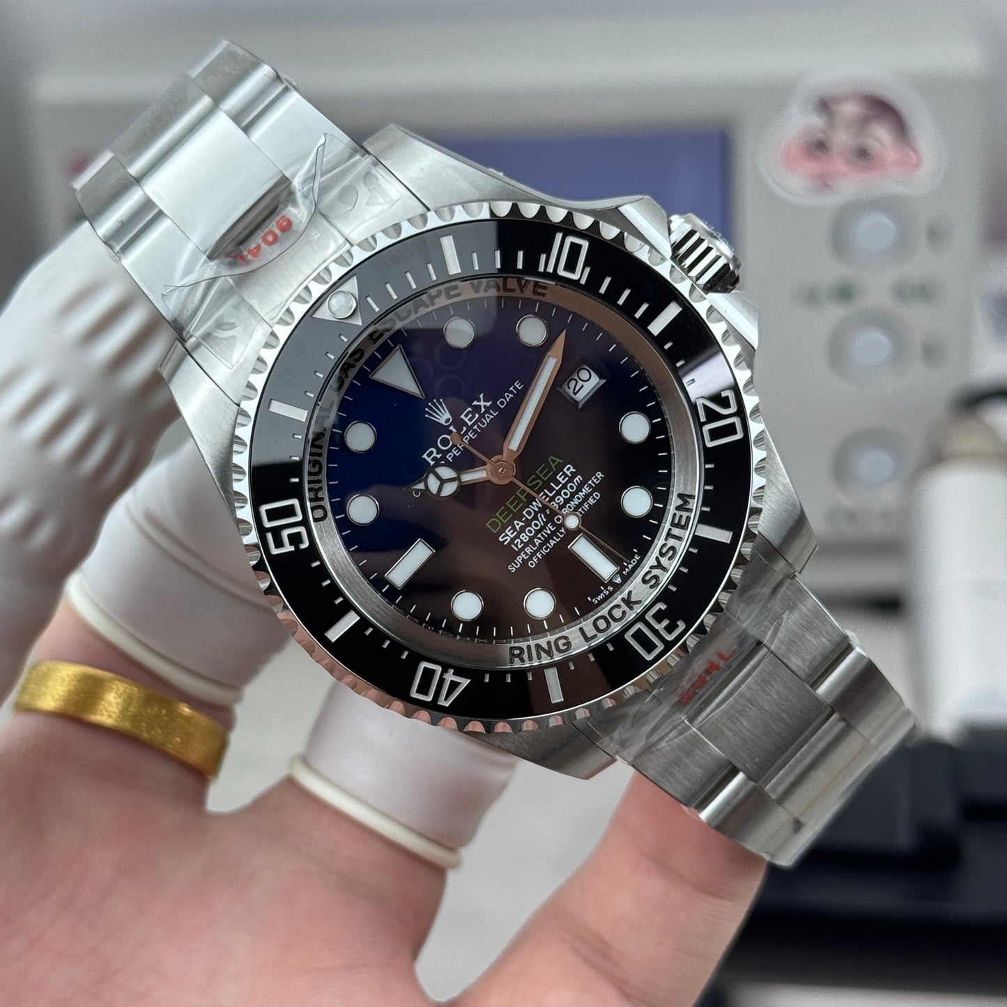 L Size - Blue Silver -Silver 904L Steel -Automatic- 44mm